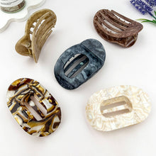 Load image into Gallery viewer, Oversized Minimal Solid Hollow Alligator Clip-Summer gift: Beige