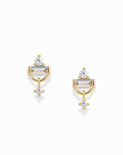 Load image into Gallery viewer, Skylar Studs: Cubic zirconia