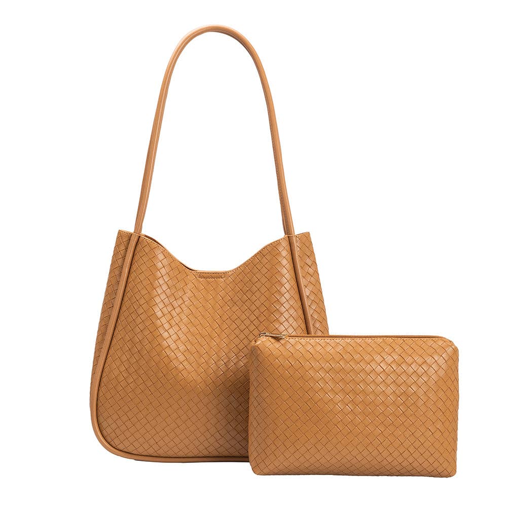 Mischa Tan Medium Recycled Vegan Tote Bag