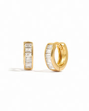 Small Baguette Huggies: Gold