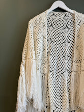 Load image into Gallery viewer, Hand-Crocheted Shawl, 1960's, One Size