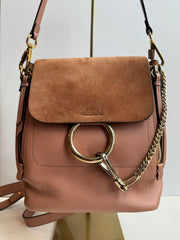 Chloé Faye Leather Backpack (Krystal F.)