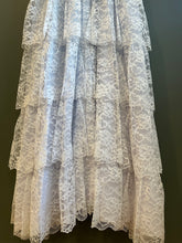Load image into Gallery viewer, Janet - Tiered Lace 1970's Dress, 34" Bust, 26" Waist