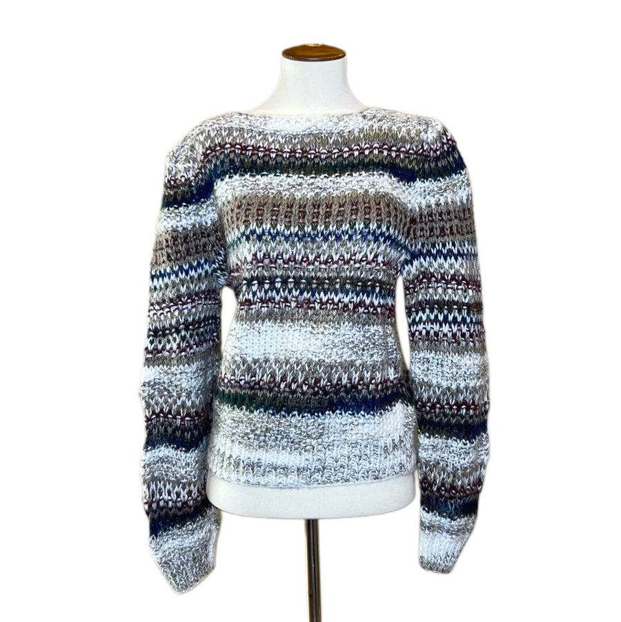 Striped Sweater, 1980s, 40” Bust