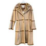 Tan Suede Coat, 1990s, 46” Bust, as is