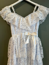 Load image into Gallery viewer, Janet - Tiered Lace 1970's Dress, 34" Bust, 26" Waist