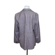 Pink and Brown Tweed Blazer, 1990s, 42” Bust