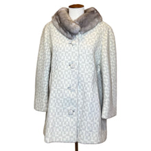 Load image into Gallery viewer, Tweed Coat with Fur Collar, 1960s, 42’ Bust