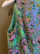 Load image into Gallery viewer, Janet - 1970's Green Silk Beaded Gown, 28" Waist, As is