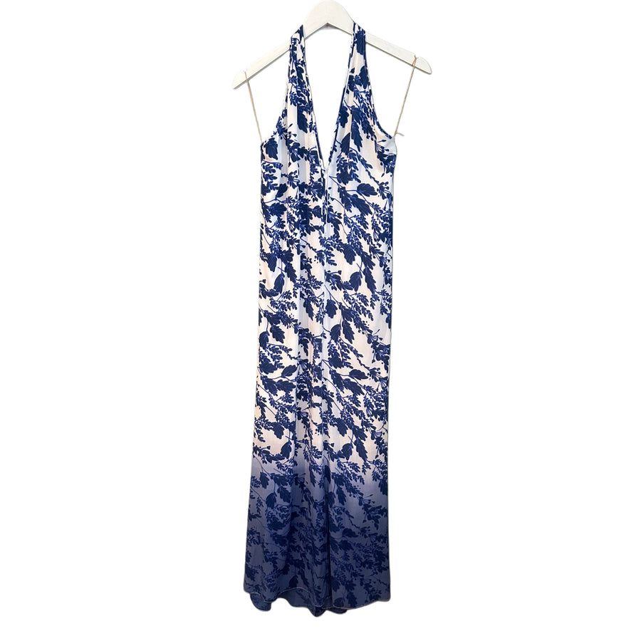 Jess S- Vix Paula Herm Blue Floral Dress, 36” Bust