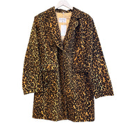 Cheetah Print Blazer, 1990s, 46” Bust