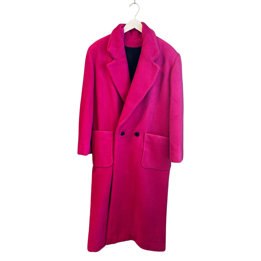 Neon Pink Trench, 1980's, 44" Bust