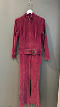 Load image into Gallery viewer, Red Corduroy Jumpsuit, 1990s, 34” Bust, 28” Waist