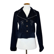 Load image into Gallery viewer, Black Cowgirl Corduroy Jacket, 1990s, 36” Bust