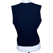 Black Vest with Beading, 1990s, 38” Bust