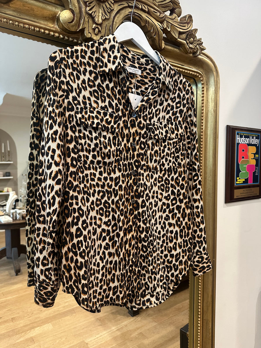 Jess S- Equipment Femme Leopard Top, 40” Bust