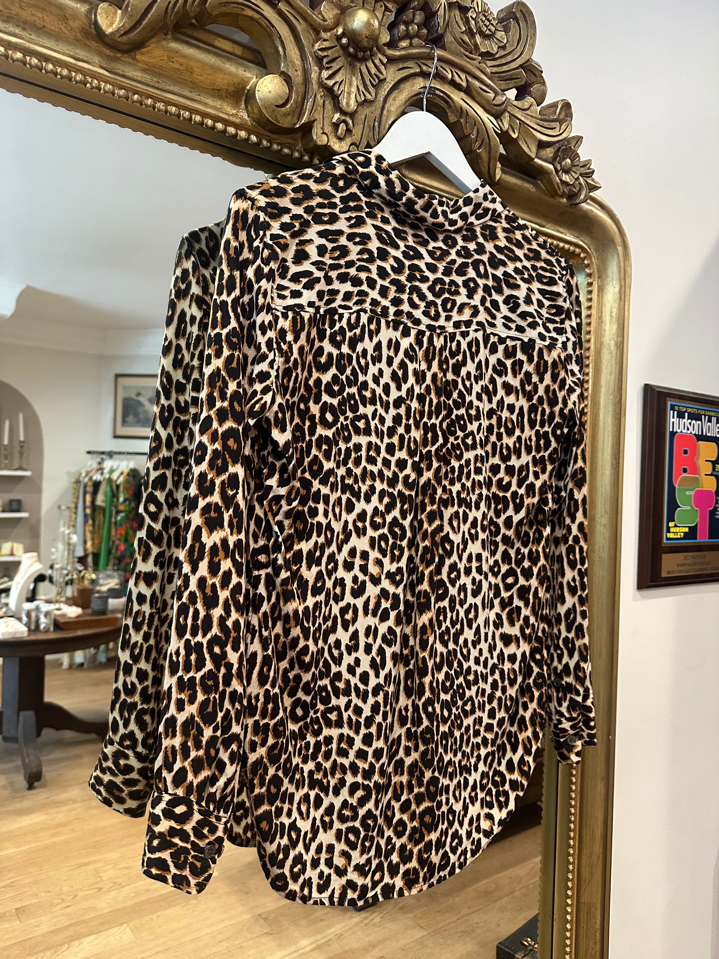 Jess S- Equipment Femme Leopard Top, 40” Bust