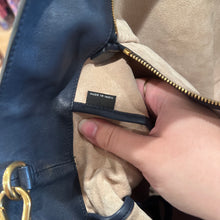 Load image into Gallery viewer, Prada Two-Way Shopper Tote Bag in Dark Blue Calf-Skin