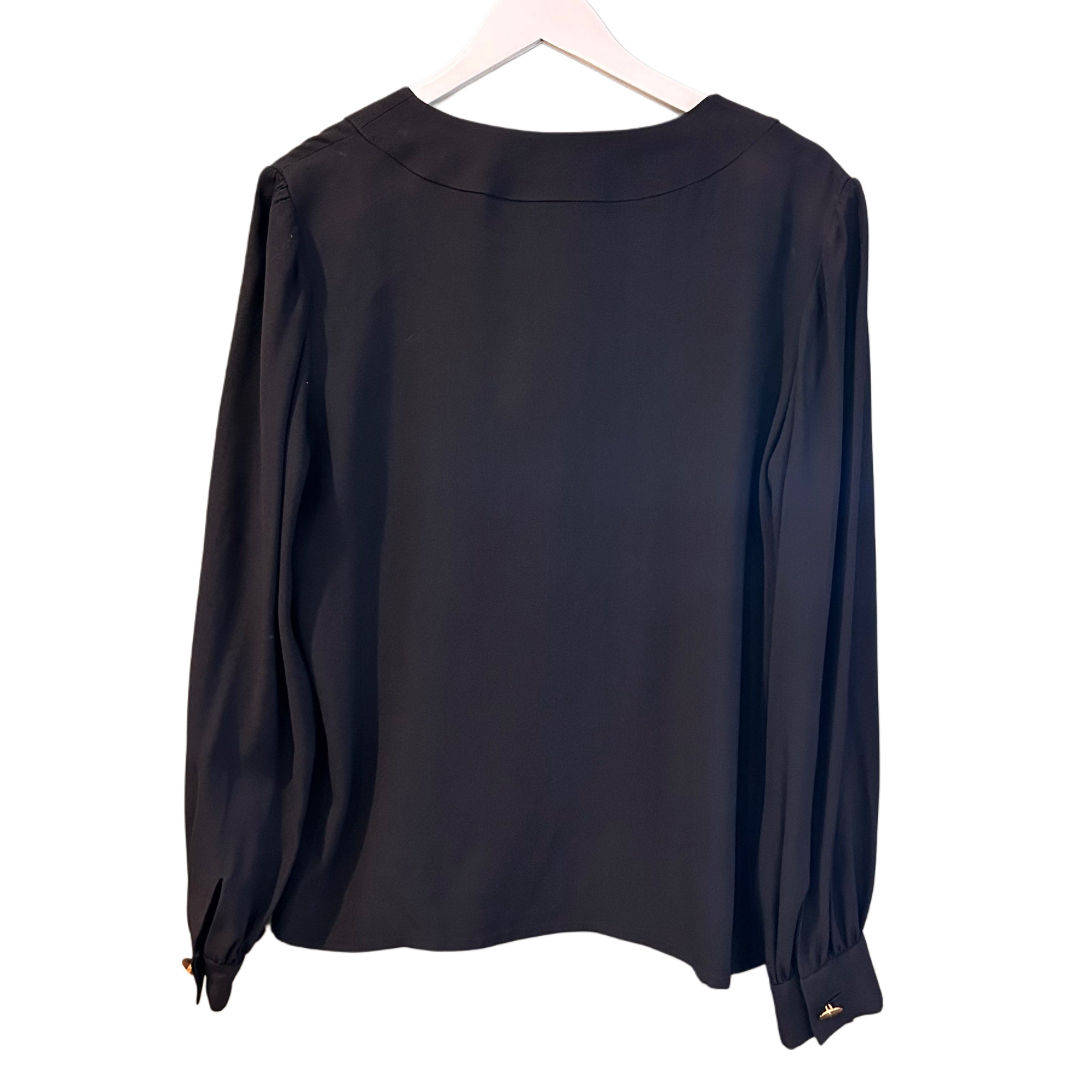 Black Givenchy Blouse, 40" Bust (Krystal F.)