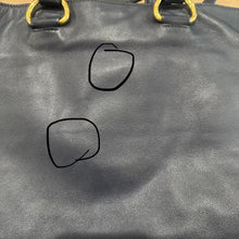 Load image into Gallery viewer, Prada Two-Way Shopper Tote Bag in Dark Blue Calf-Skin