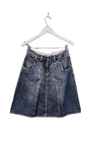 Load image into Gallery viewer, Pleated Denim Skirt, 1990s, 30” Waist