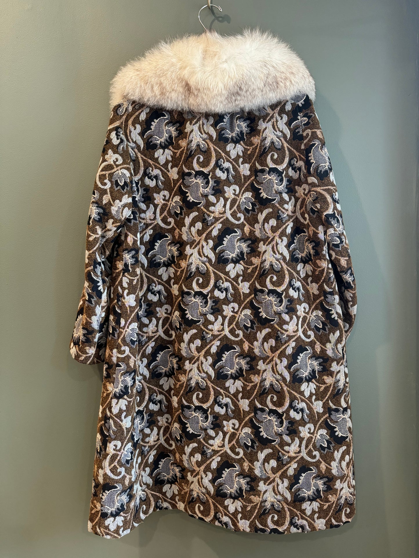 Vintage Carpet Coat, 1960’s, 44” Bust