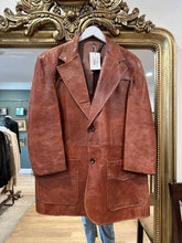 Load image into Gallery viewer, 70’s leather Blazer, 45” Bust