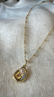 Delta Oyster Charm Necklace