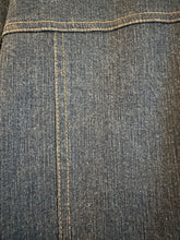 Load image into Gallery viewer, Denim Jacket with Beige Fox Fur Collar, 46" Bust, 1990's