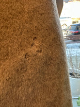 Load image into Gallery viewer, Ivory Wool Coat with Fox Fur Collar, 40" Bust