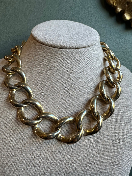 Vintage Chain-Link Necklace