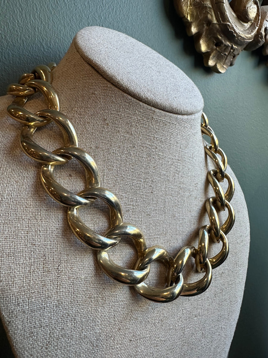 Vintage Chain-Link Necklace