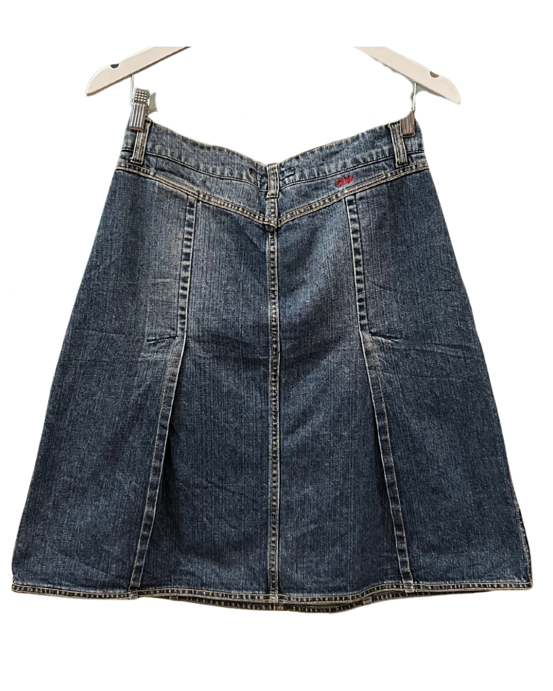 Pleated Denim Skirt, 1990s, 30” Waist