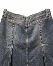 Load image into Gallery viewer, Pleated Denim Skirt, 1990s, 30” Waist