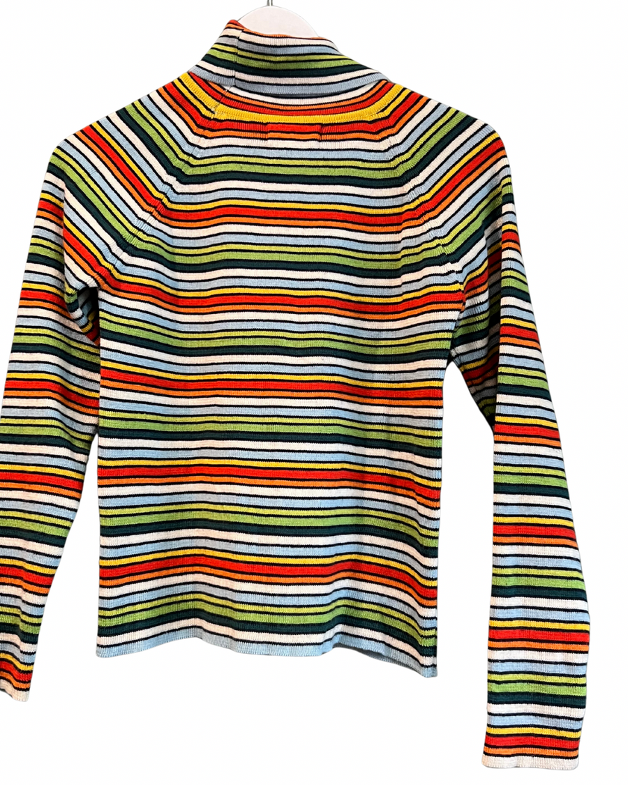 Striped Wool Turtleneck, 1970s, 34” Bust