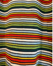 Striped Wool Turtleneck, 1970s, 34” Bust