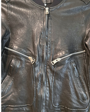 Load image into Gallery viewer, Black Leather Bomber, 1990s, 36” Bust