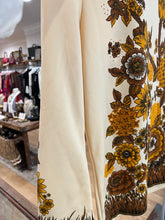 Load image into Gallery viewer, Nude Top with Orange Florals, 1960s, 42” Bust, as is