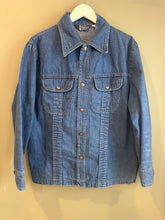 Load image into Gallery viewer, Cowboy Boot Denim Jacket, 1990’s, 46” Bust