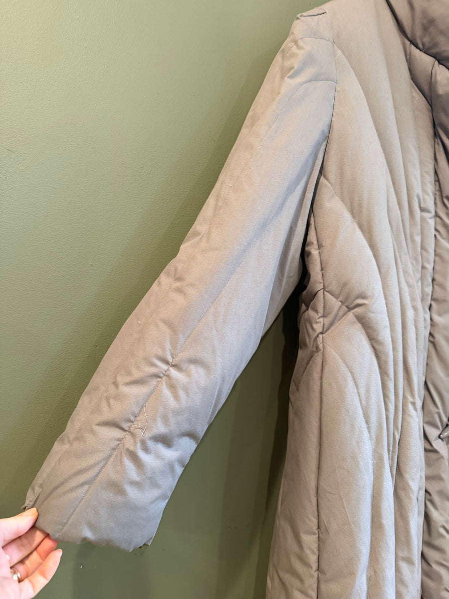 Gray Duck Down Coat, 1970’s, 48” bust