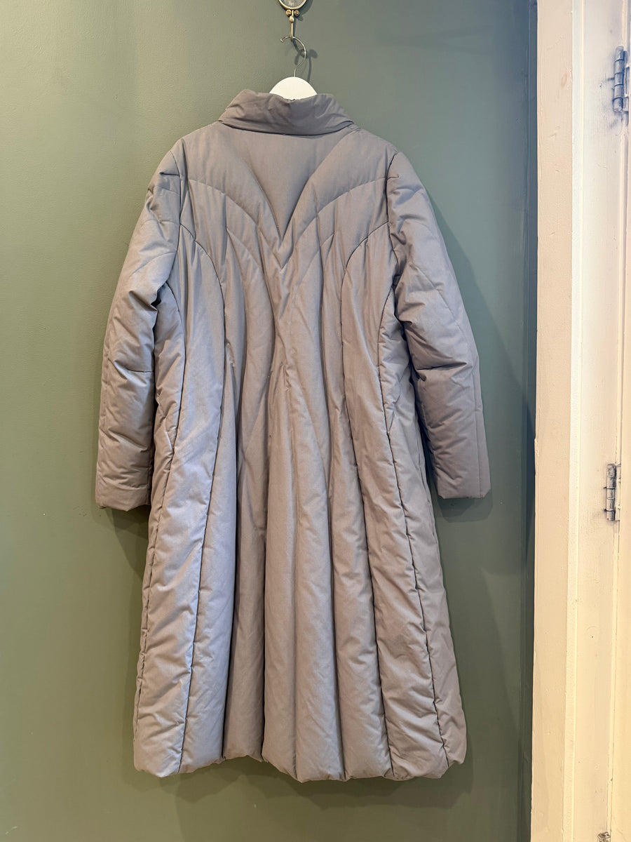 Gray Duck Down Coat, 1970’s, 48” bust
