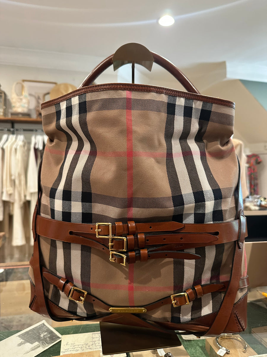 Liz S - Burberry House Check Gosford Bridle Hobo Bag
