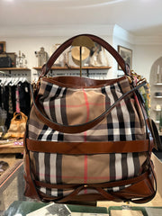 Liz S - Burberry House Check Gosford Bridle Hobo Bag