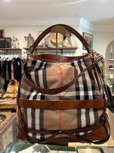 Load image into Gallery viewer, Liz S - Burberry House Check Gosford Bridle Hobo Bag