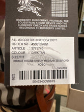 Load image into Gallery viewer, Liz S - Burberry House Check Gosford Bridle Hobo Bag