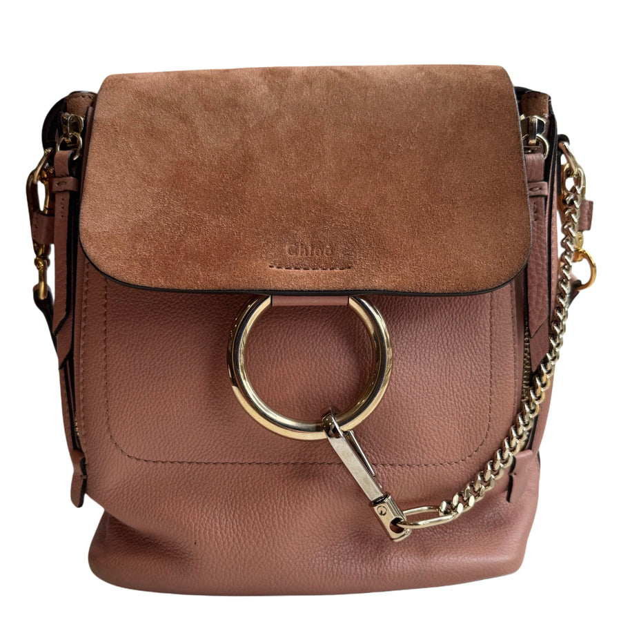 Chloé Faye Leather Backpack (Krystal F.)