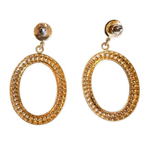 Load image into Gallery viewer, 1960's Round Gold Earrings