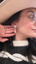 Load image into Gallery viewer, Bedazzled Vintage Pearl Drop Earrings
