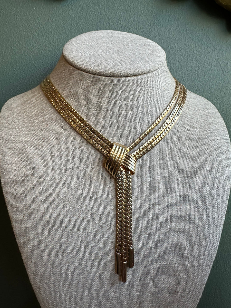 Gold Knot Necklace