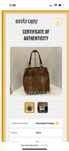 Load image into Gallery viewer, Shelly P Gucci Brown Bag